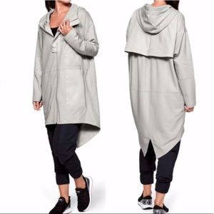 Nwot Under Armour Generation Parka, knit grey twill